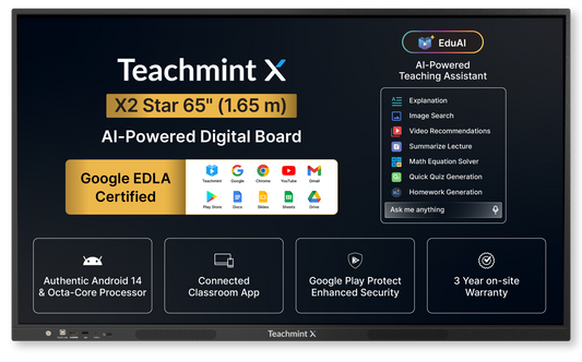 X2 Star Digital Board for Teaching – 65 inch (1.65 m)