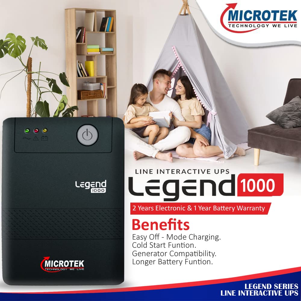 Microtek Computer Power Backup UPS Legend