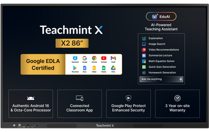 X2 86 inch (2.17 m) Digital Board for Teaching