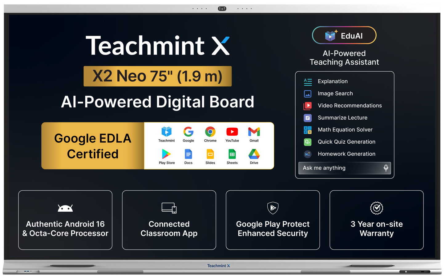 Digital Board for Teaching X2 Neo – 75 inch (1.90 m)
