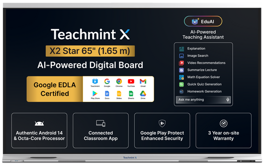 X2 Star Digital Board for Teaching – 65 inch (1.65 m)