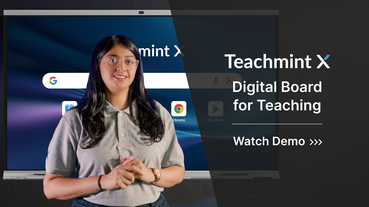 Teachment Interactive Flat Panel with inbuilt CPU | Teachmint X